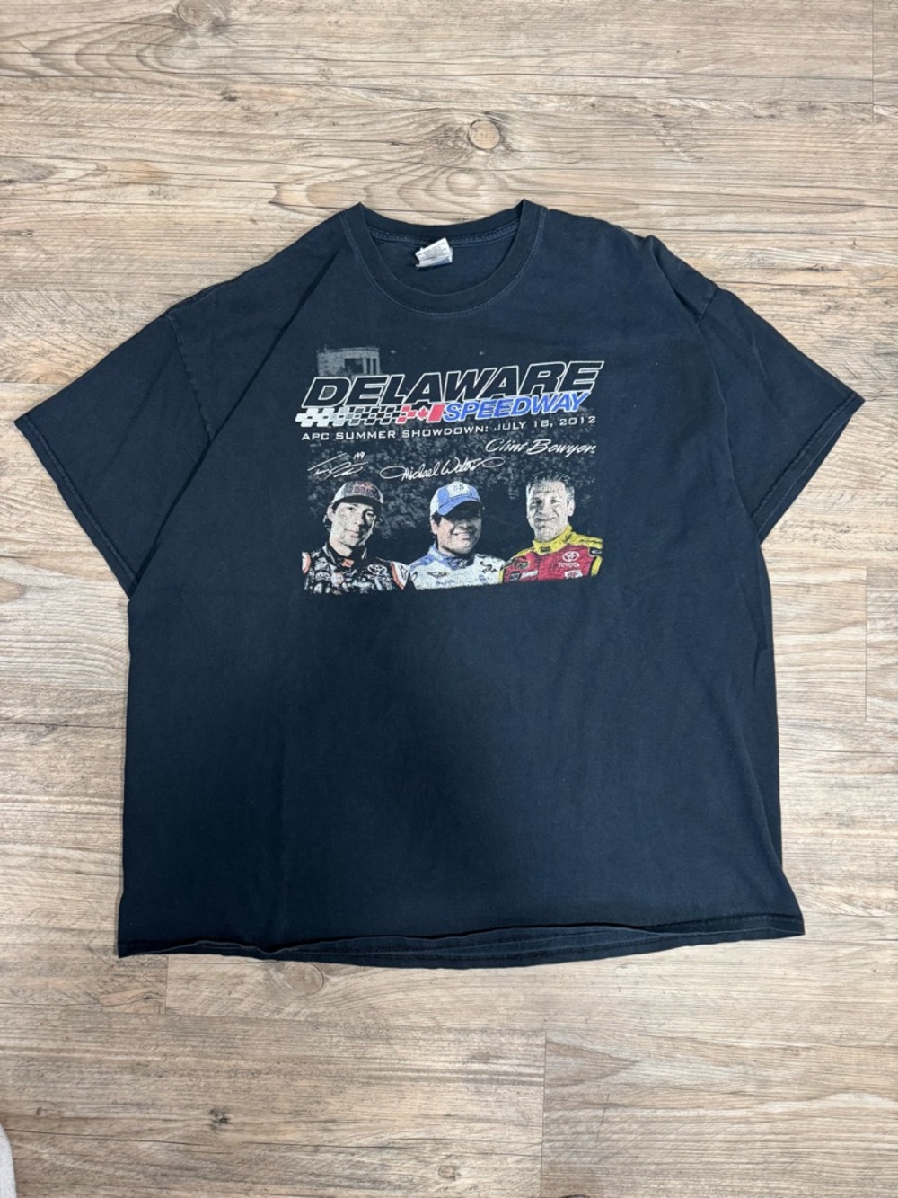Gildan Black Delaware Speedway Graphic Tee